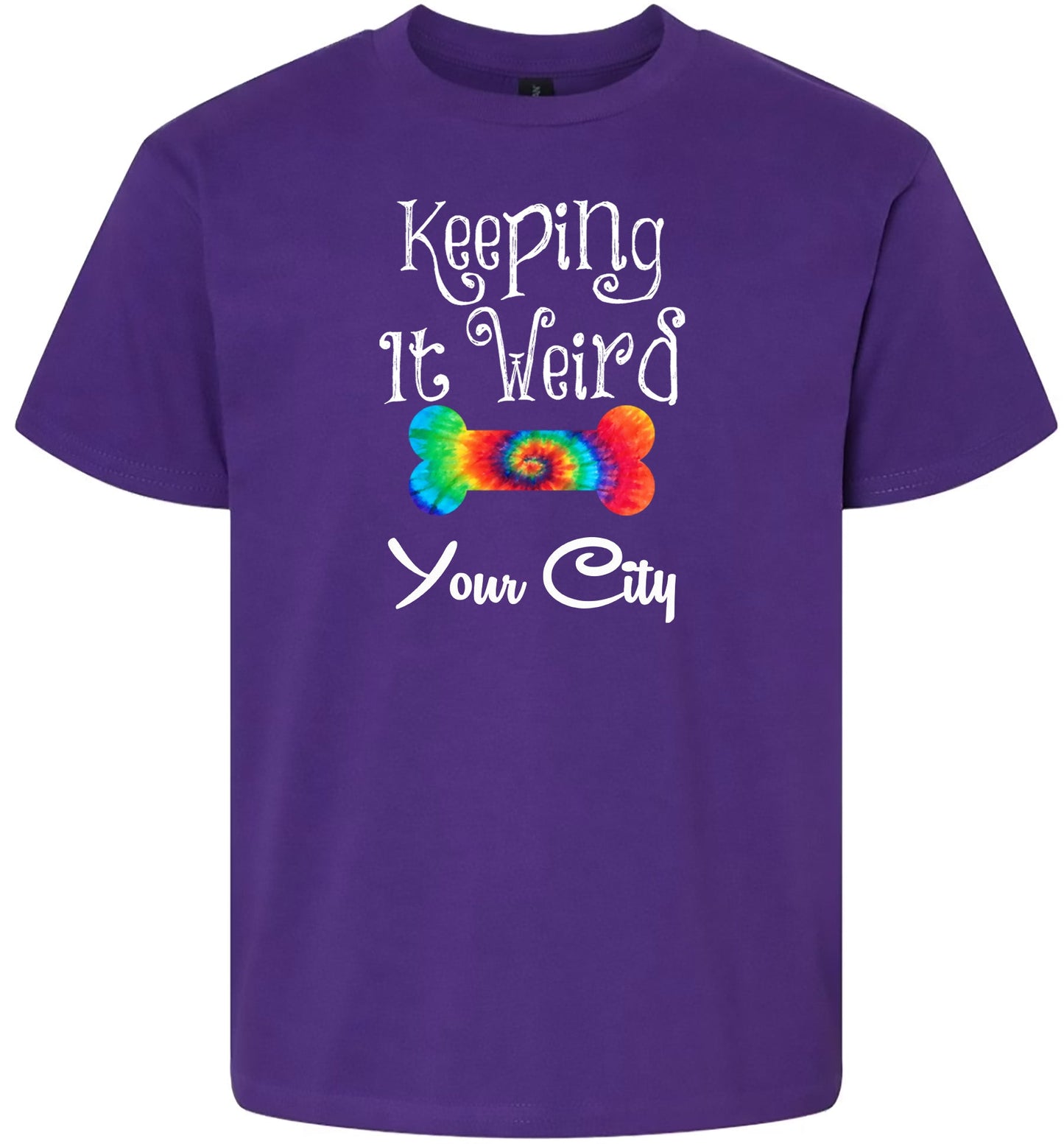 Custom Stay Weird in Children's Gildan Soft Shirt