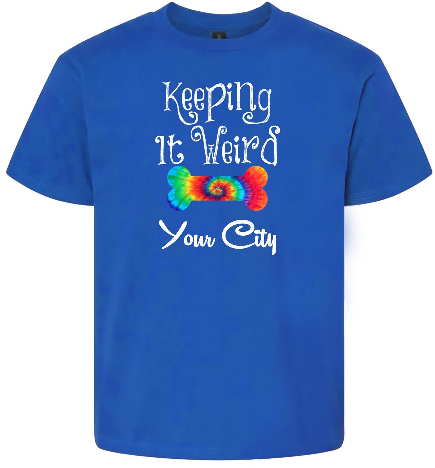 Custom Stay Weird in Children's Gildan Soft Shirt