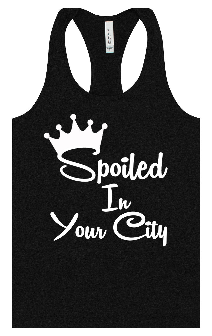 Custom Spoiled In Women's Racerback Tank