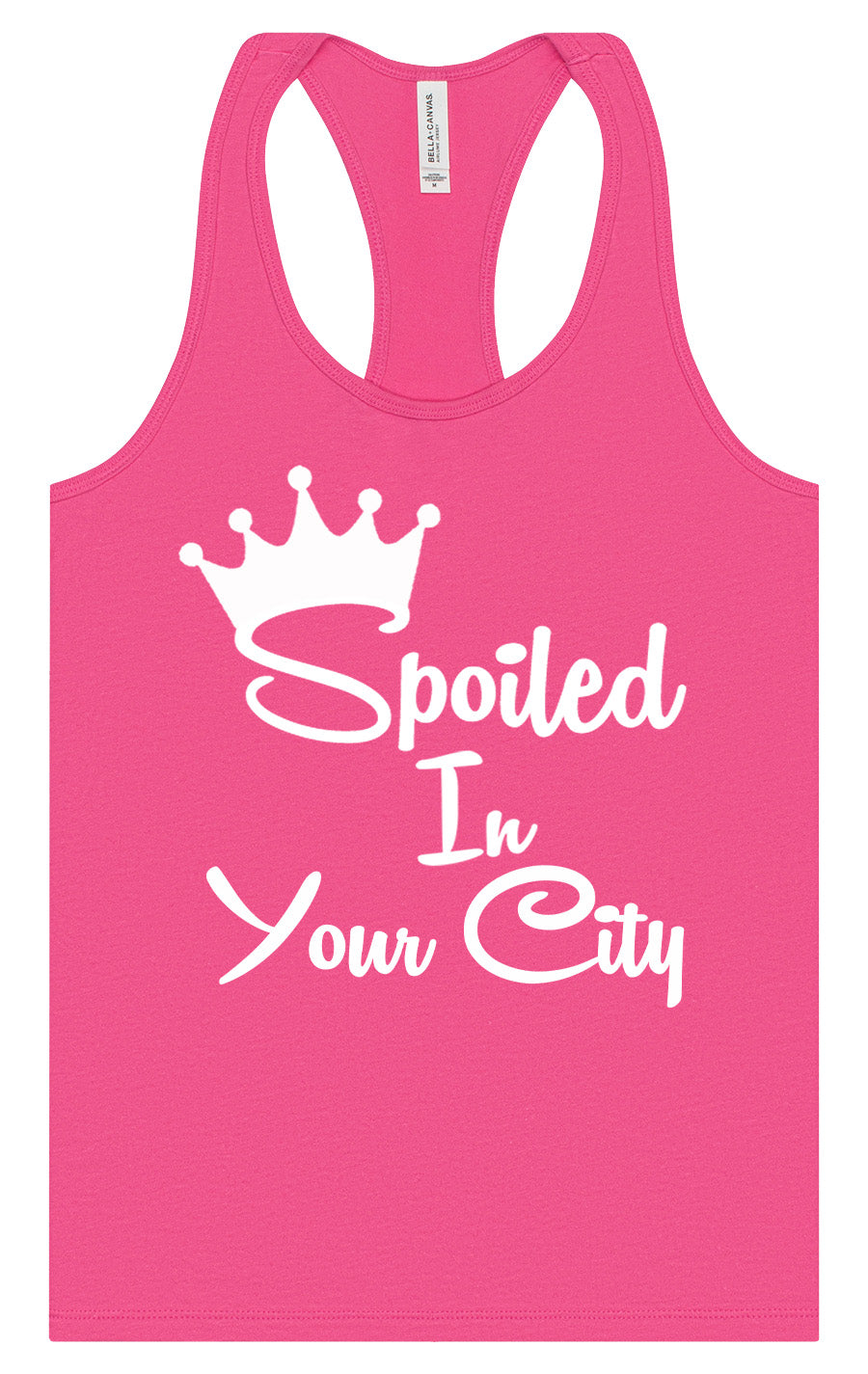 Custom Spoiled In Women's Racerback Tank