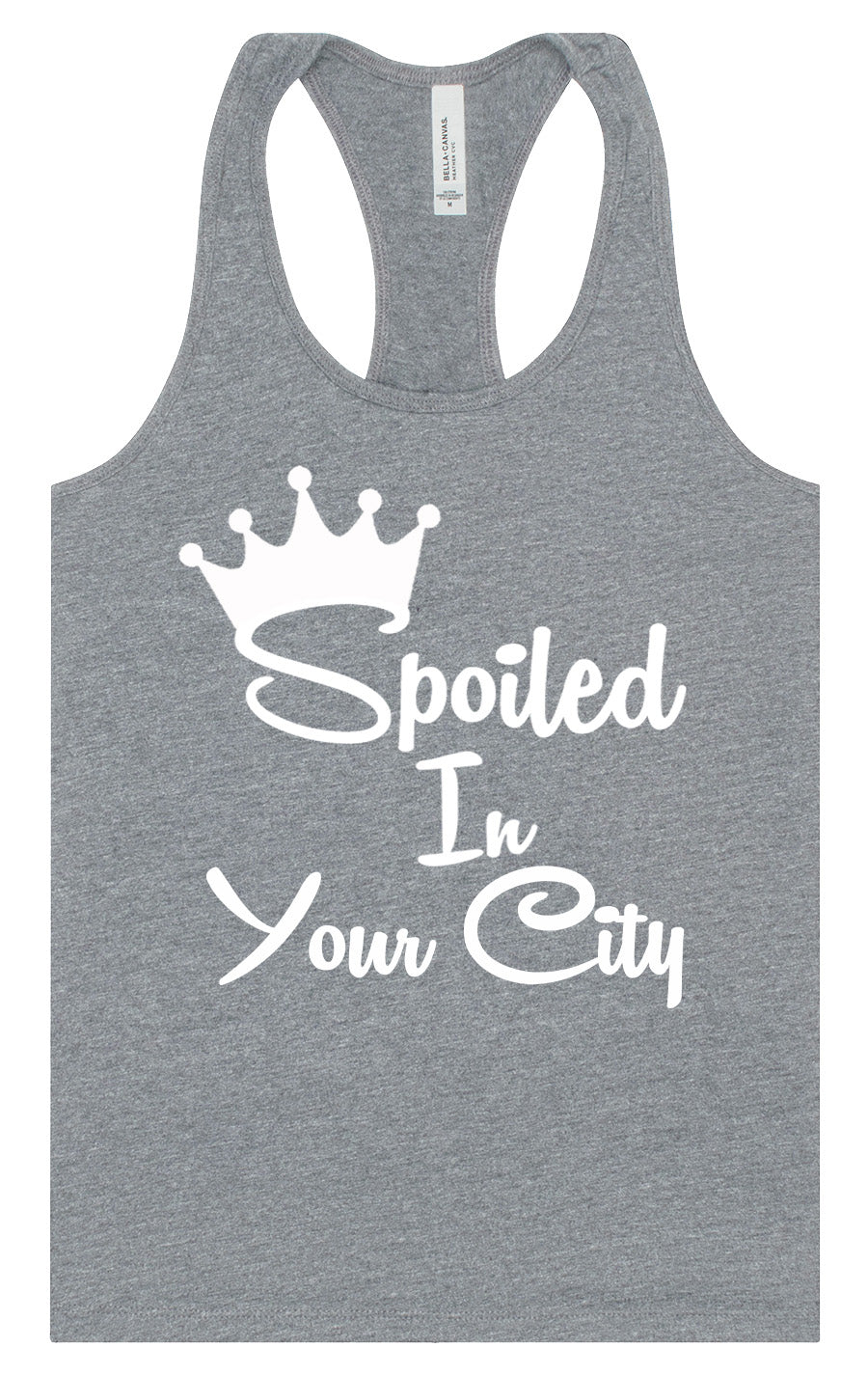 Custom Spoiled In Women's Racerback Tank