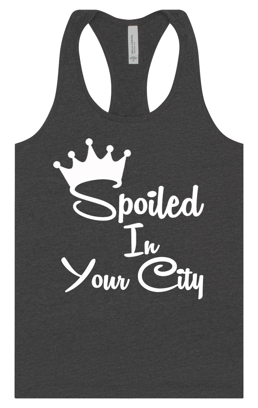 Custom Spoiled In Women's Racerback Tank