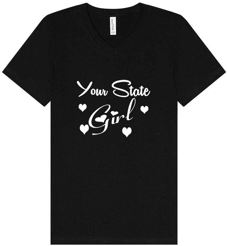 Custom Girl Unisex V-Neck Shirt