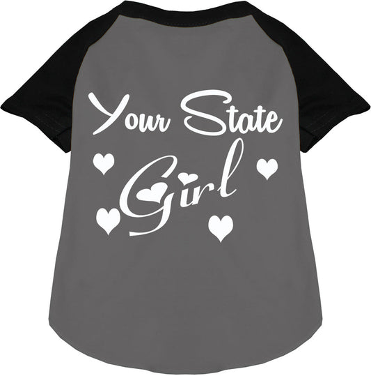 Custom Girl Pet Raglan Shirts