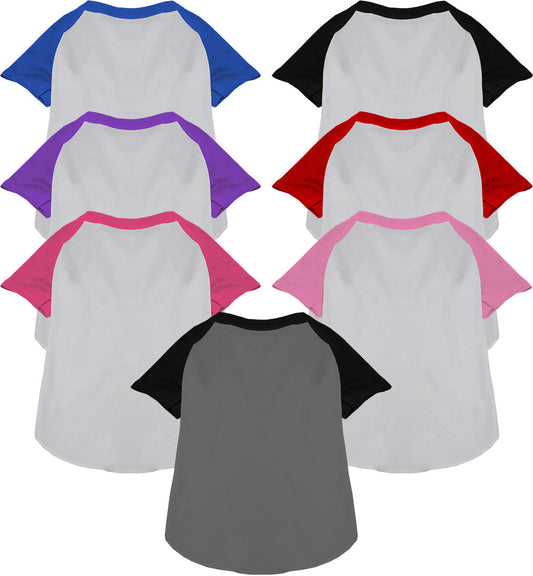 Custom Screen Print Raglan Shirt for Dogs Cats Pets