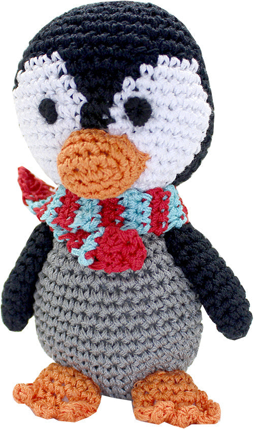 Chilly Willy Penguin Crocheted Knit Knack Pet Toy