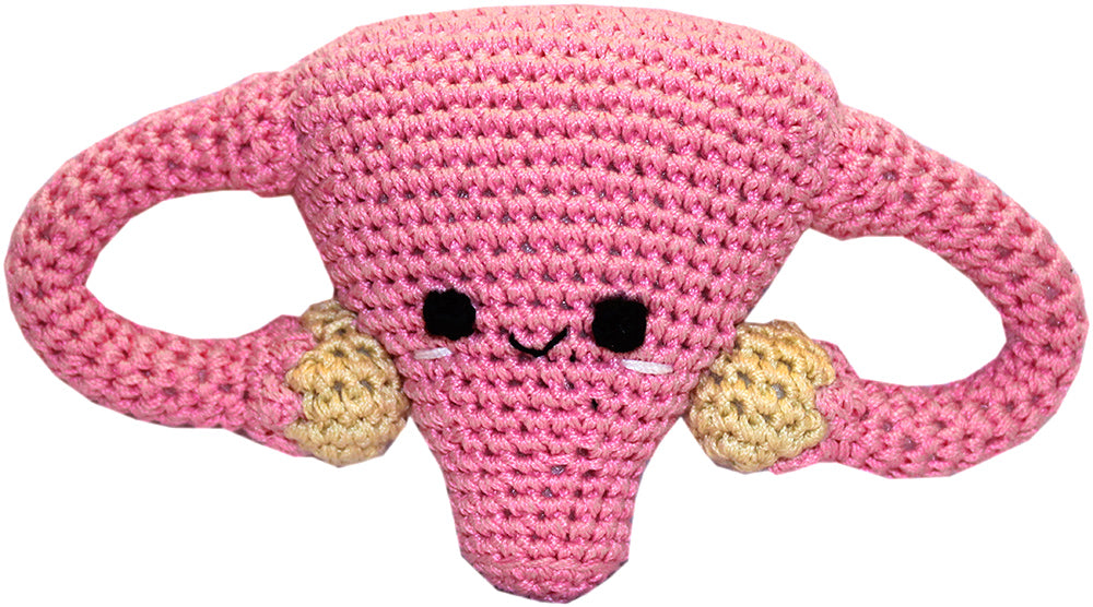 Super Uterus Crocheted Knit Knack Pet Toy