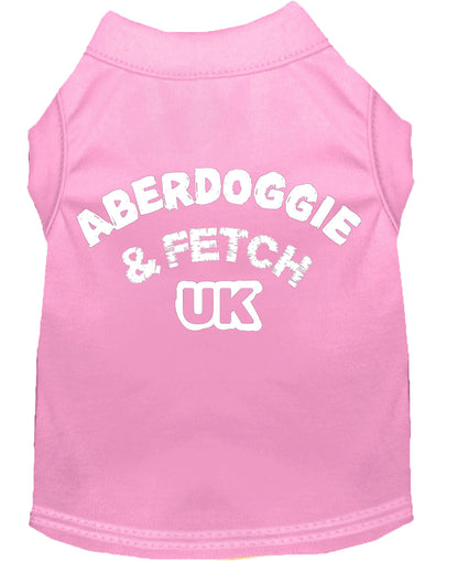 Pet Dog & Cat Shirt Screen Printed, "Aberdoggie and Fetch UK"