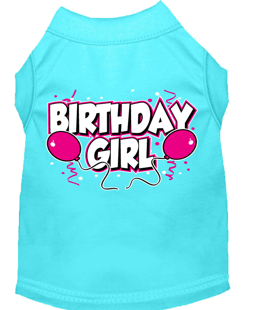 Camiseta para perro y gato con serigrafía "Birday Girl"