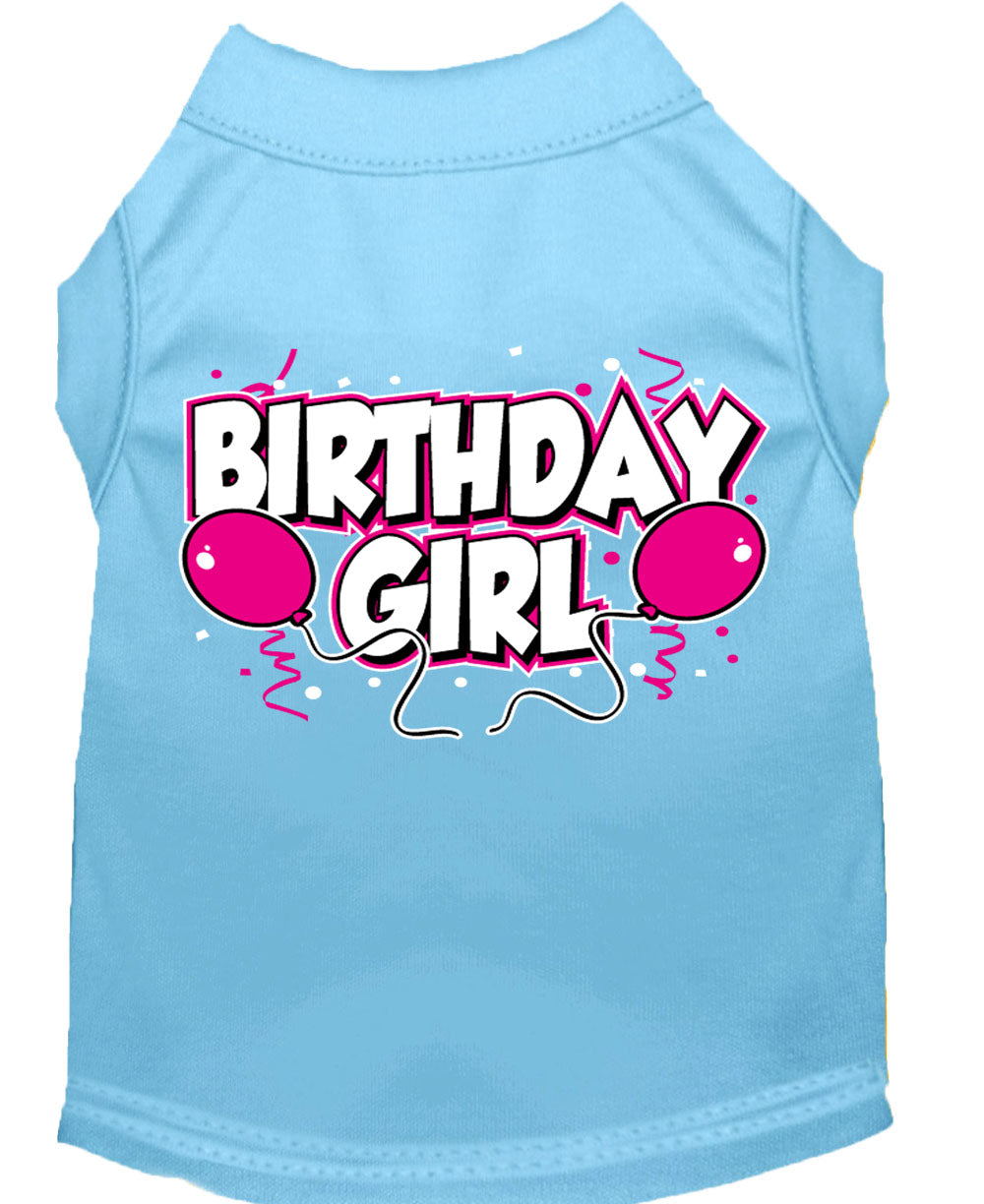 Camiseta para perro y gato con serigrafía "Birday Girl"