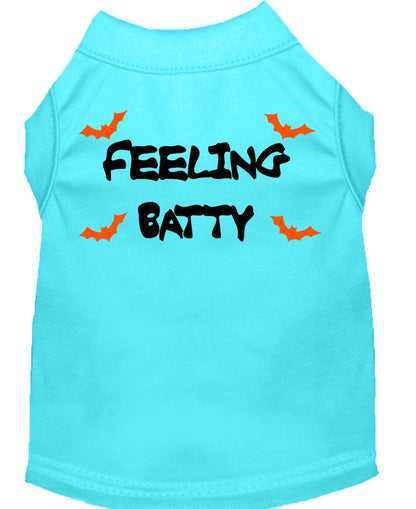 Halloween Pet Dog & Cat Shirt Screen Printed, "Feeling Batty"