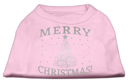 Christmas Screenprinted Dog Shirt, "Shimmer Christmas Tree"