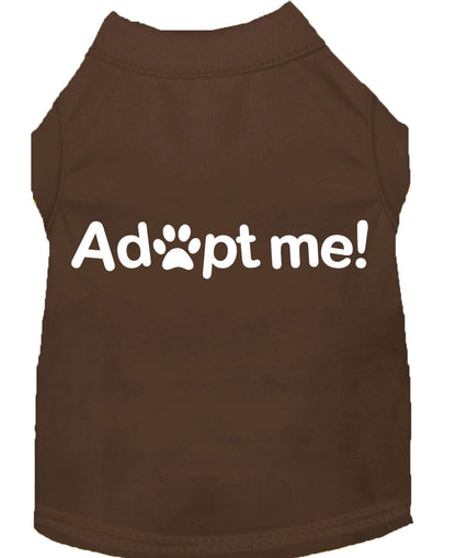 Pet Dog & Cat Shirt Screen Printed, "Adopt Me"