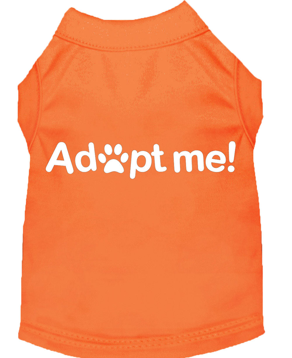 Pet Dog & Cat Shirt Screen Printed, "Adopt Me"