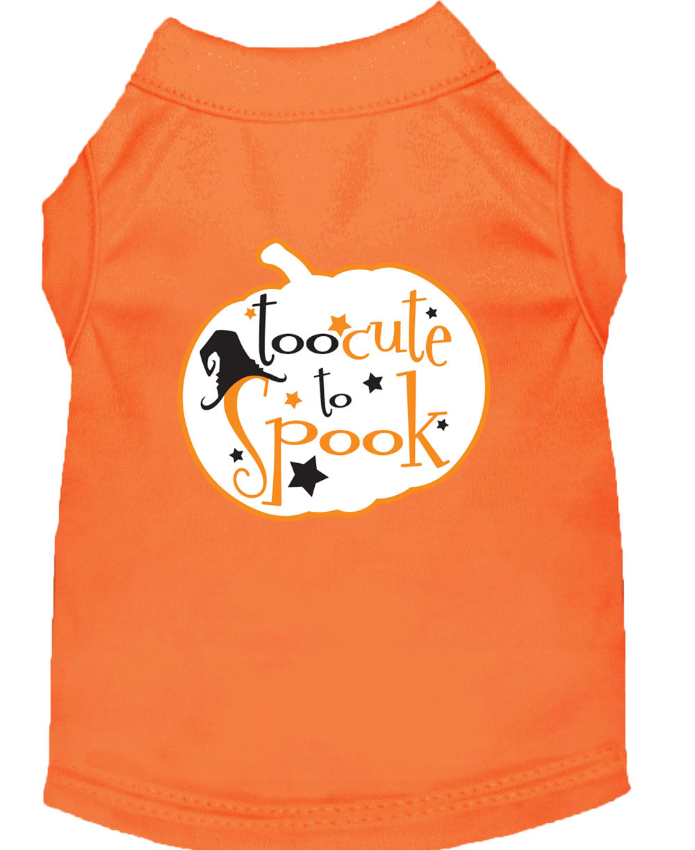 Halloween Pet Dog & Cat Shirt Screen Printed, "Too Cute To Spook"