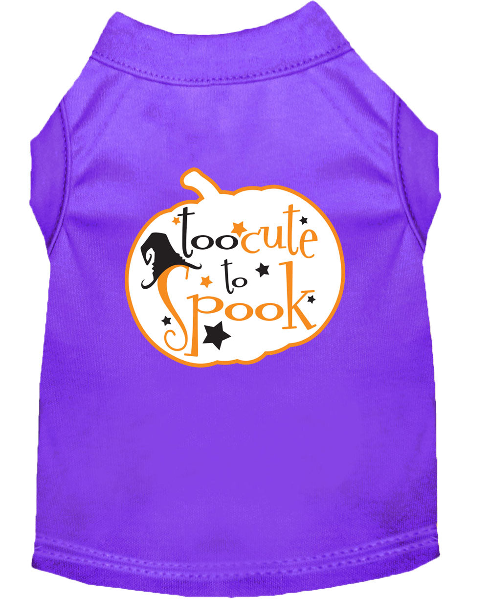 Halloween Pet Dog & Cat Shirt Screen Printed, "Too Cute To Spook"