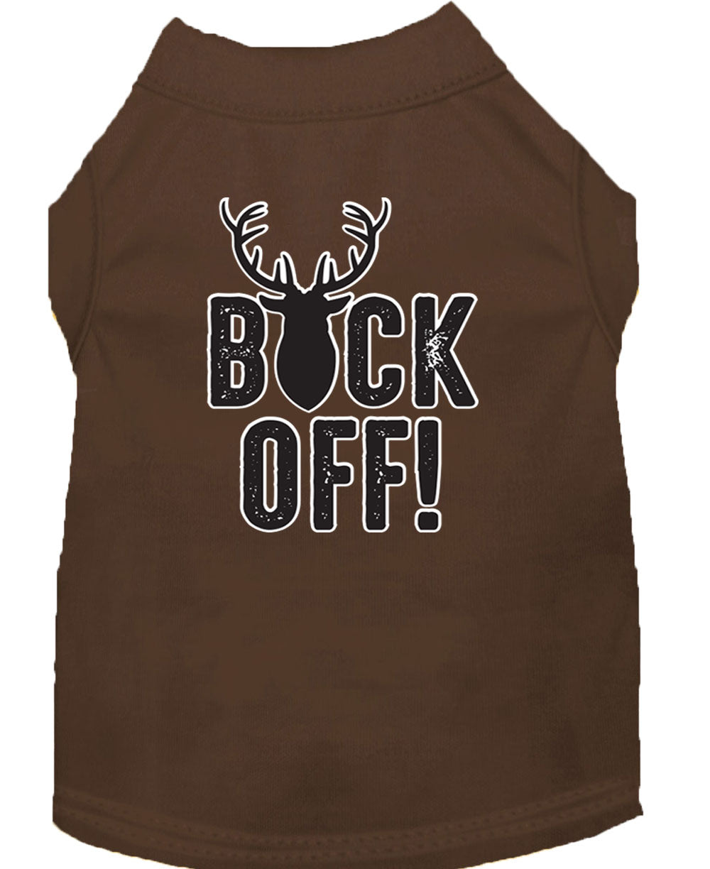 Pet Dog & Cat Shirt Screen Printed, "Buck Off"