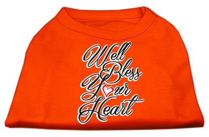 Camiseta para perros y gatos con serigrafía "Well Bless Your Heart"