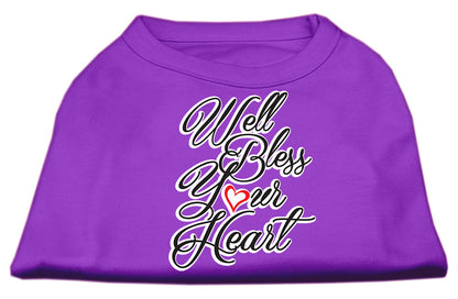 Camiseta para perros y gatos con serigrafía "Well Bless Your Heart"