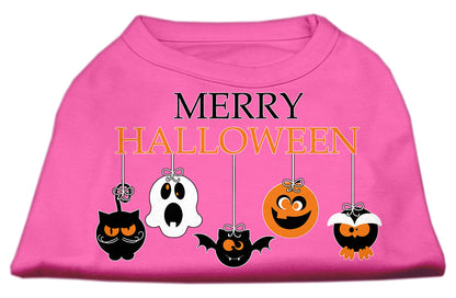 Camiseta para perros y gatos con serigrafía "Feliz Halloween"