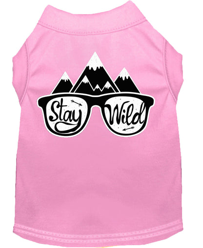 Camiseta para perros y gatos con serigrafía "Stay Wild"