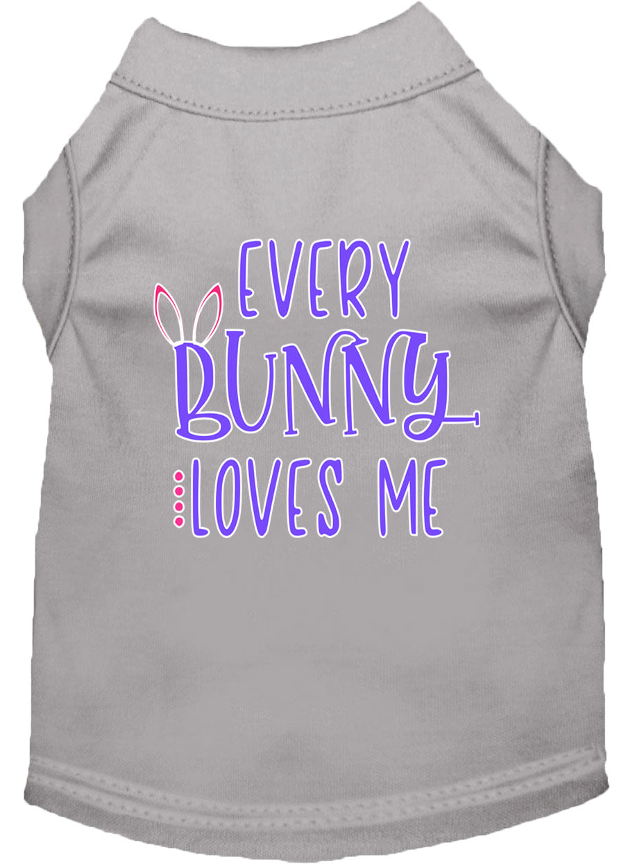 Camiseta para perros y gatos con serigrafía "Every Bunny Loves Me"