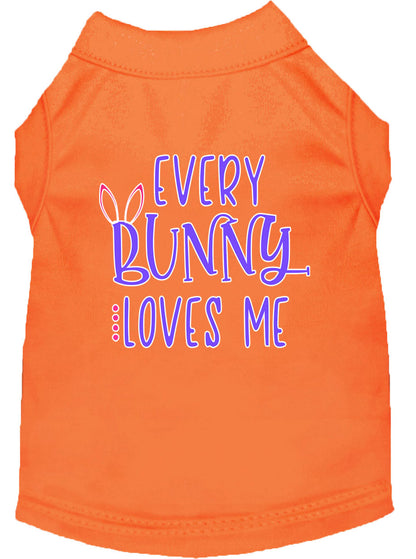 Camiseta para perros y gatos con serigrafía "Every Bunny Loves Me"