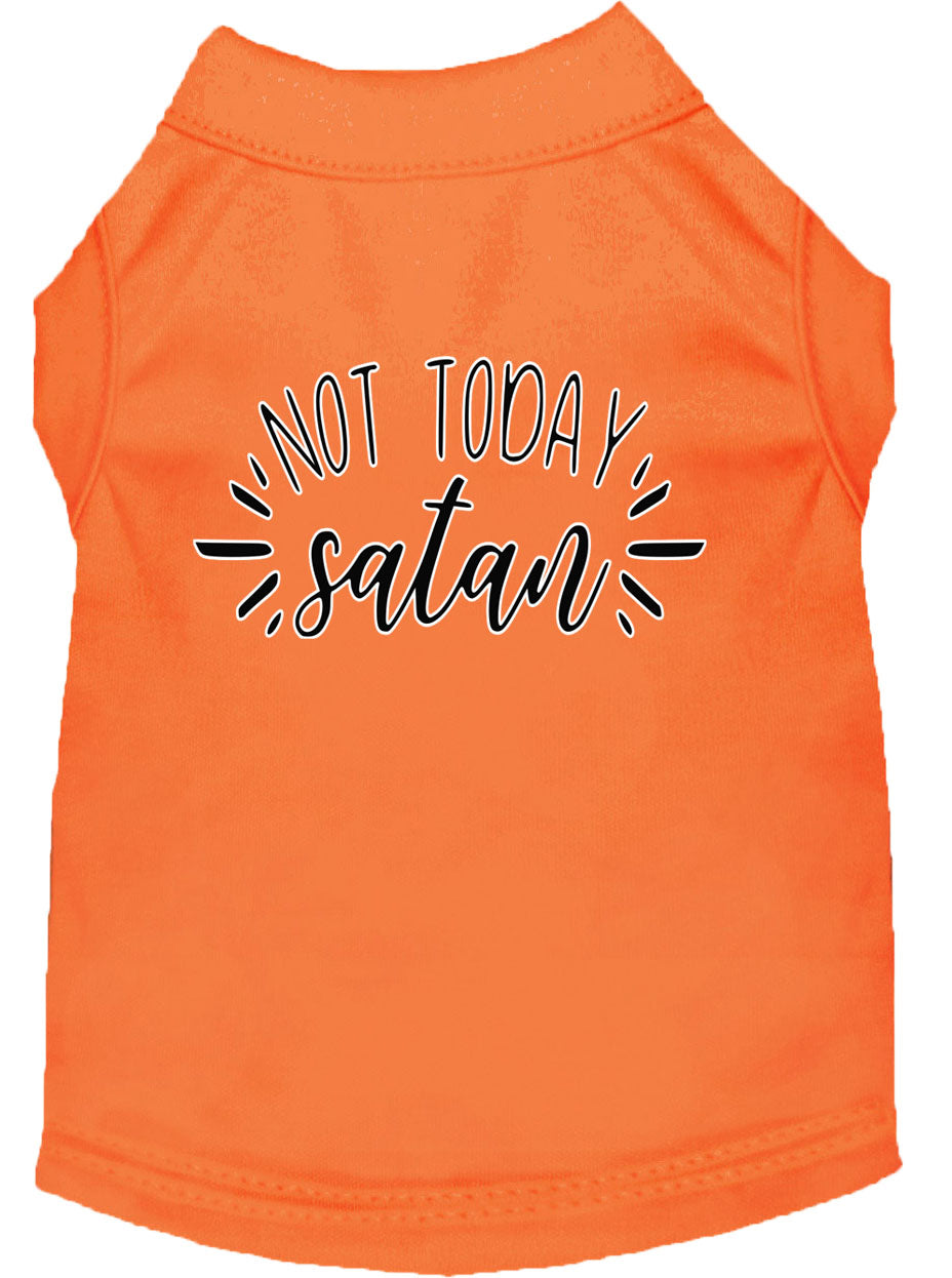 Pet Dog & Cat Shirt Screen Printed, "Not Today Satan"