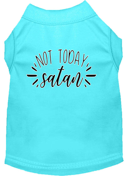 Pet Dog & Cat Shirt Screen Printed, "Not Today Satan"