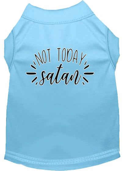 Pet Dog & Cat Shirt Screen Printed, "Not Today Satan"