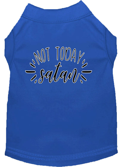 Pet Dog & Cat Shirt Screen Printed, "Not Today Satan"