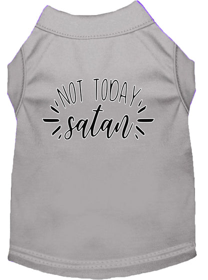 Pet Dog & Cat Shirt Screen Printed, "Not Today Satan"