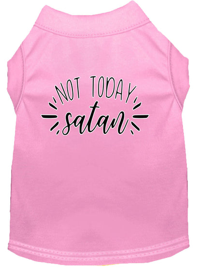 Pet Dog & Cat Shirt Screen Printed, "Not Today Satan"