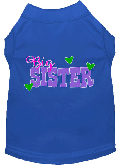 Camiseta para perros y gatos con serigrafía "Big Sister"