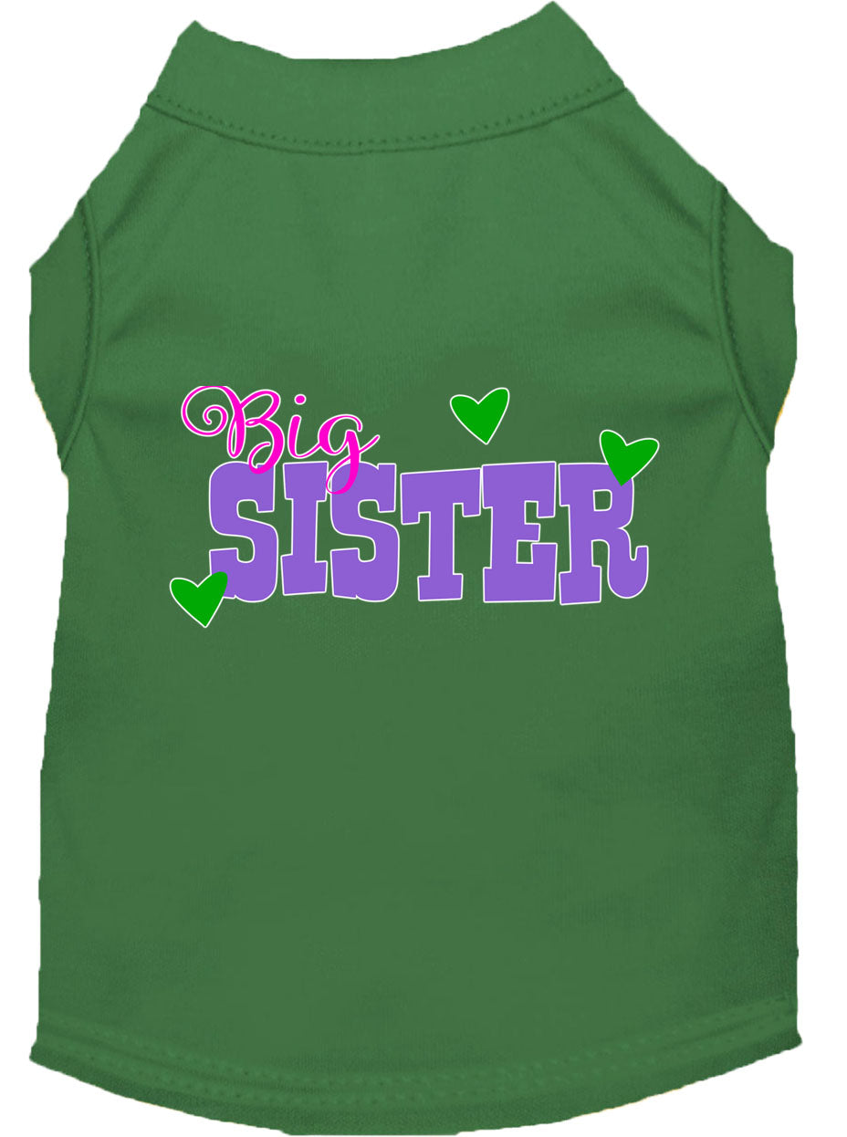 Camiseta para perros y gatos con serigrafía "Big Sister"