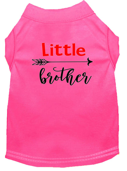 Camiseta para perros y gatos con serigrafía "Little Brother"