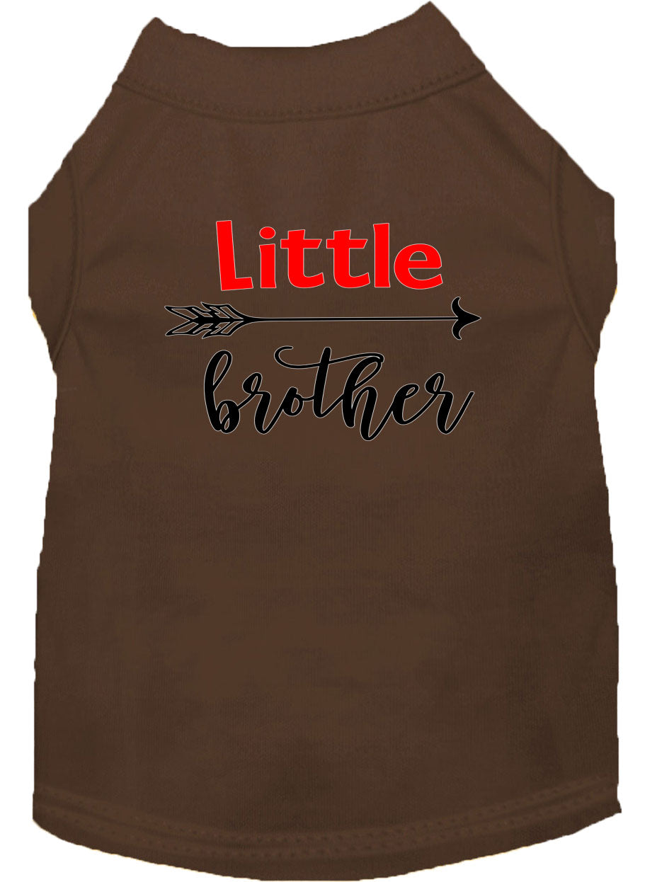 Camiseta para perros y gatos con serigrafía "Little Brother"