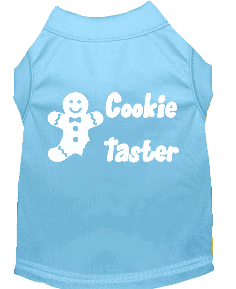 Christmas Pet Dog & Cat Shirt Screen Printed, "Cookie Taster"