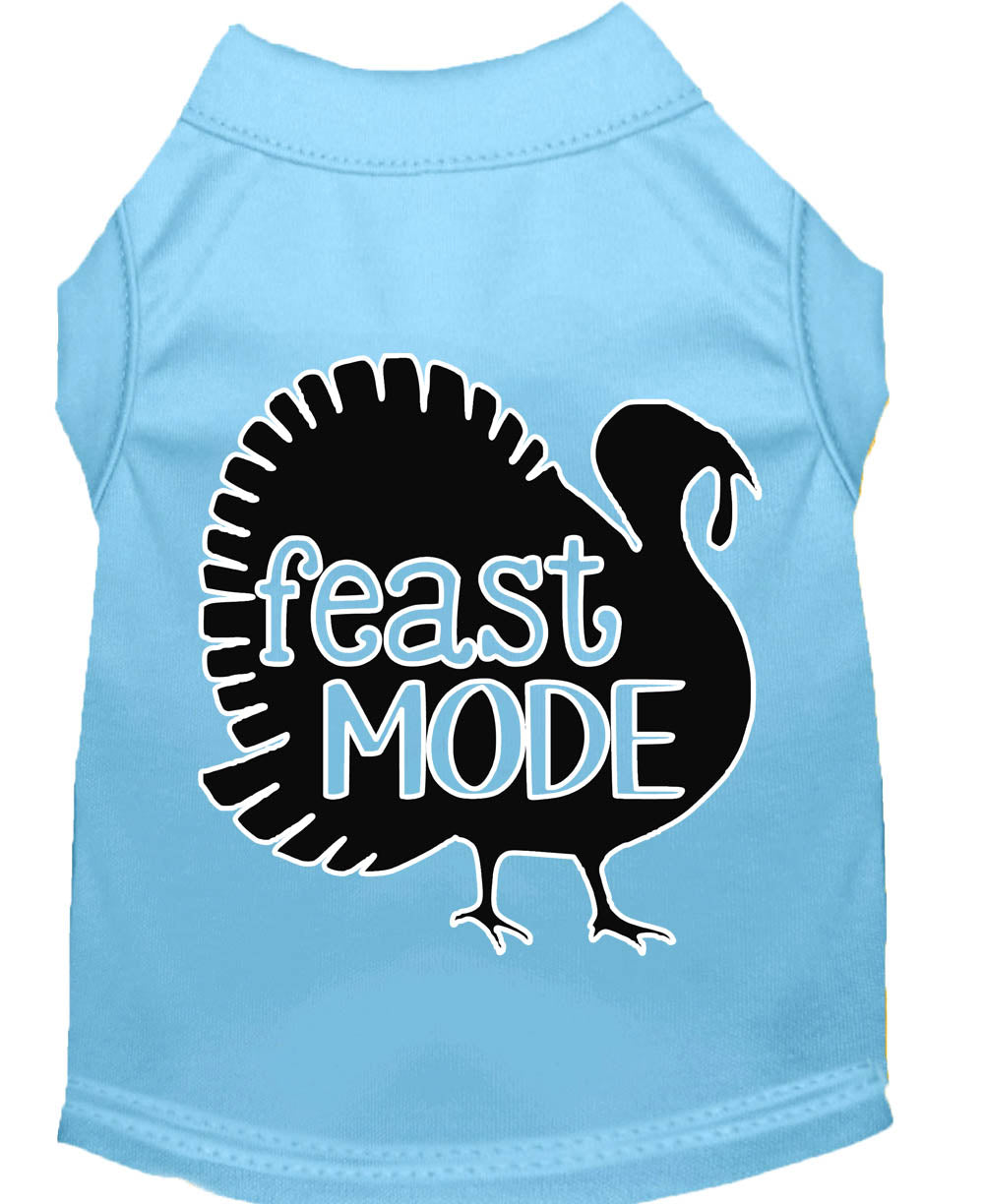 Pet Dog & Cat Shirt Screen Printed, "Feast Mode"