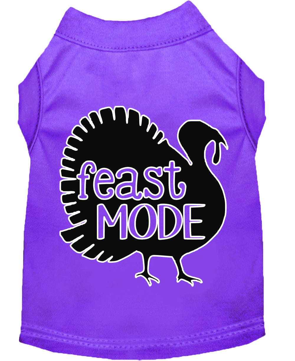 Pet Dog & Cat Shirt Screen Printed, "Feast Mode"