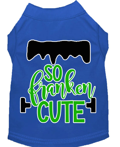 Camiseta para perros y gatos con serigrafía "So Franken Cute"