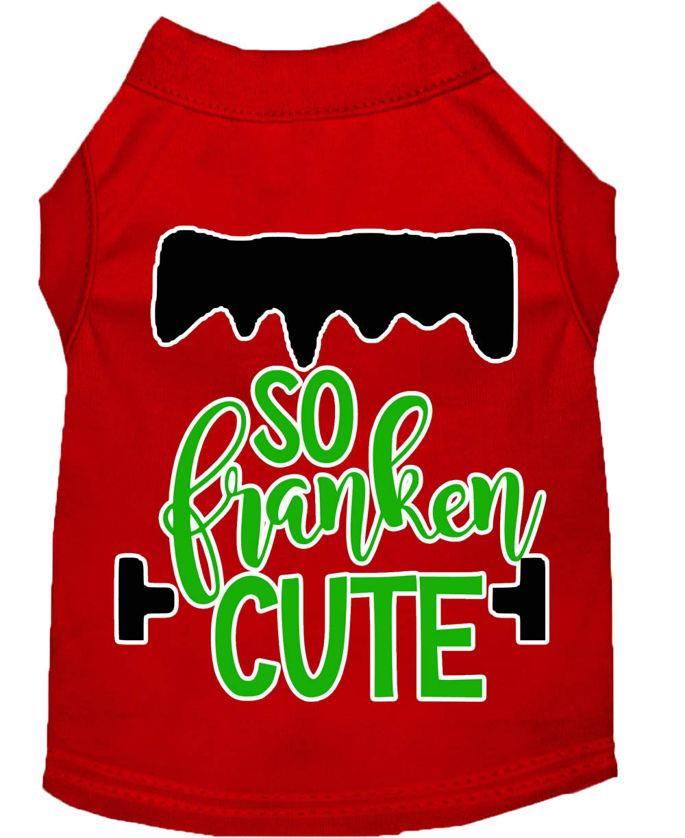 Camiseta para perros y gatos con serigrafía "So Franken Cute"