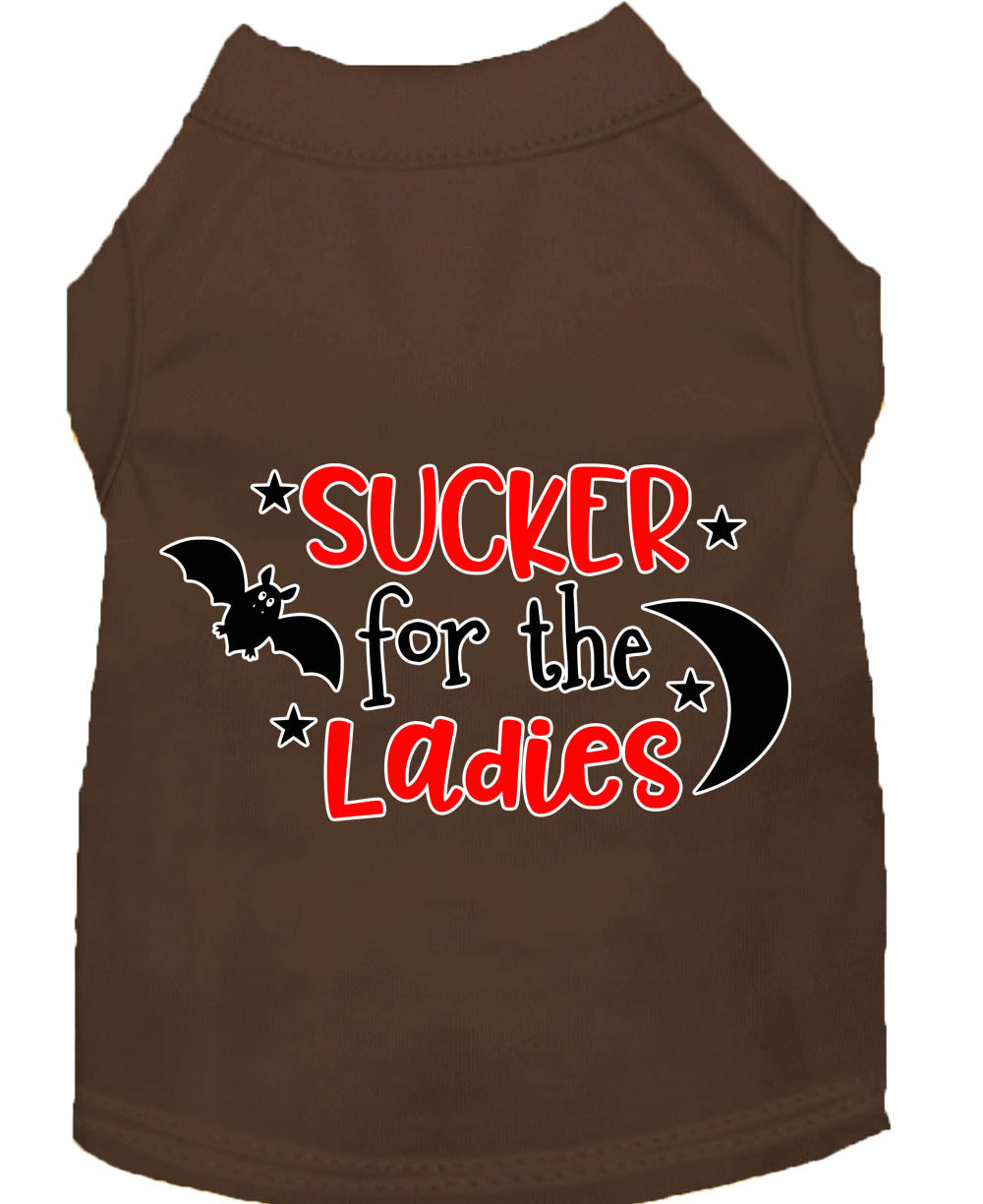 Camiseta para perros y gatos con serigrafía "Sucker For The Ladies"