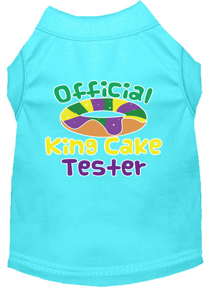 Pet Dog & Cat Shirt Screen Printed, "King Cake Tester"