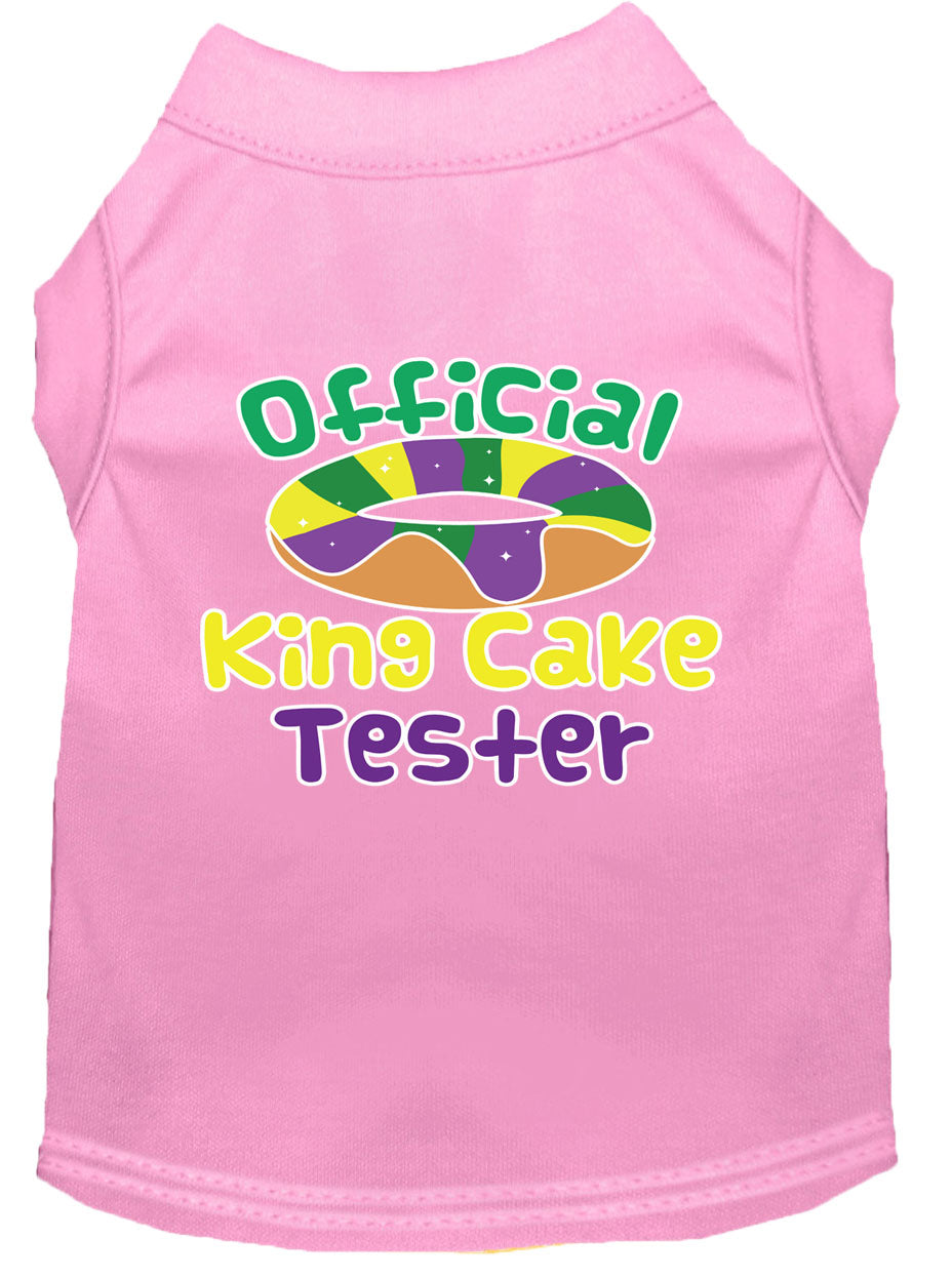 Pet Dog & Cat Shirt Screen Printed, "King Cake Tester"