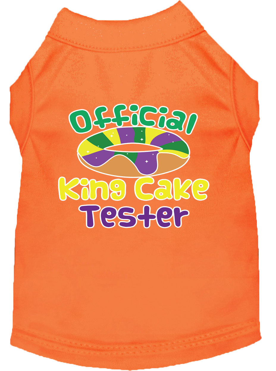 Pet Dog & Cat Shirt Screen Printed, "King Cake Tester"