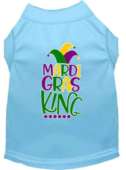 Pet Dog & Cat Shirt Screen Printed, "Mardi Gras King"