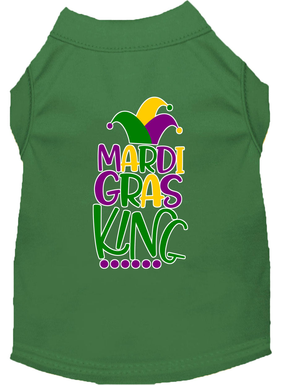 Pet Dog & Cat Shirt Screen Printed, "Mardi Gras King"