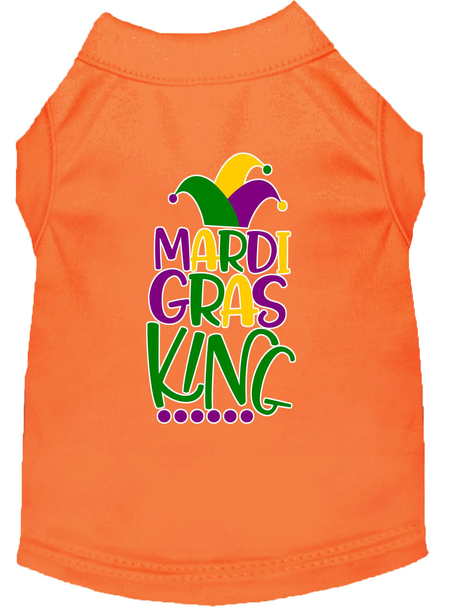 Pet Dog & Cat Shirt Screen Printed, "Mardi Gras King"