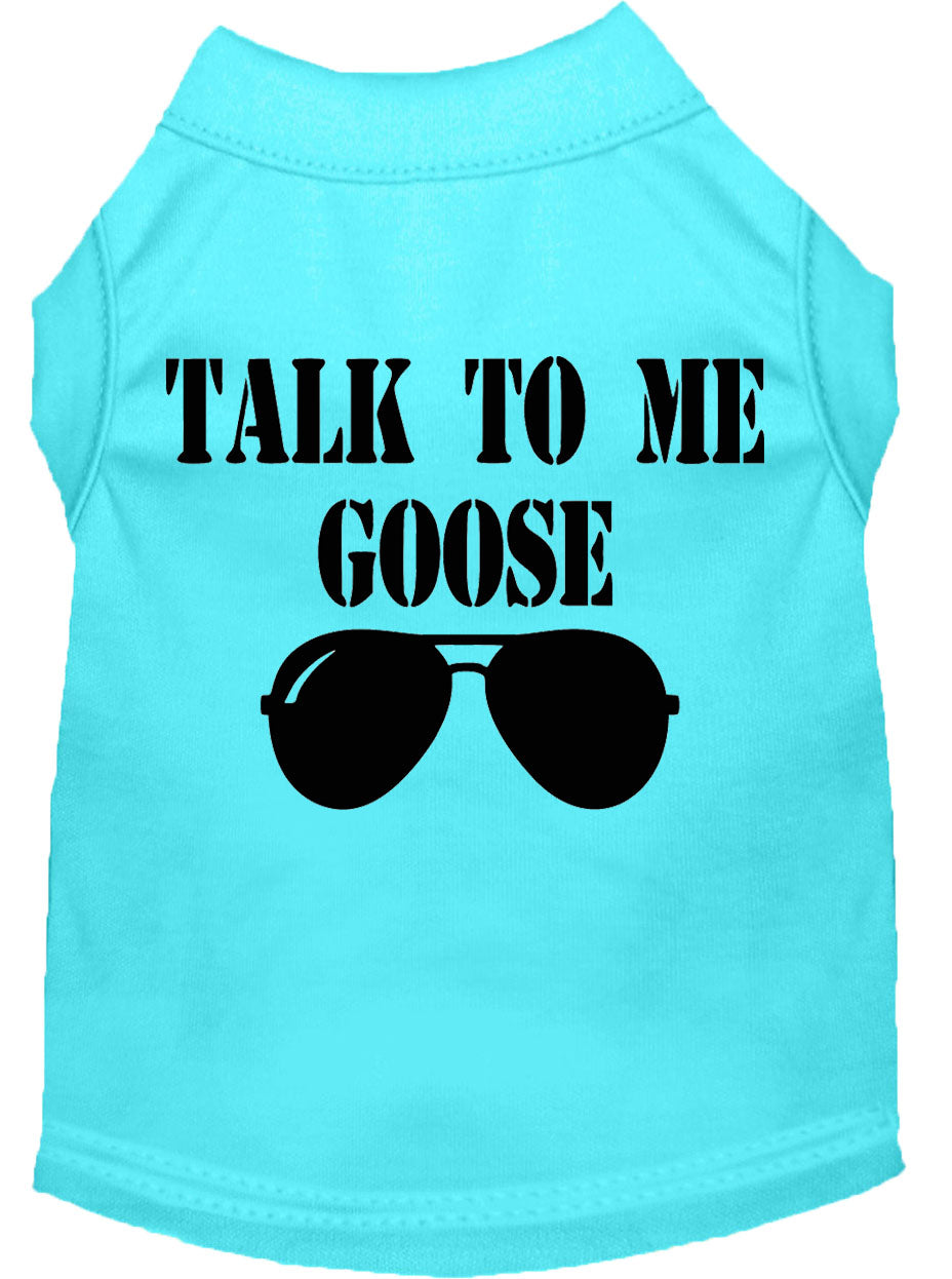 Pet Dog & Cat Shirt Screen Printed, "Talk To Me Goose"